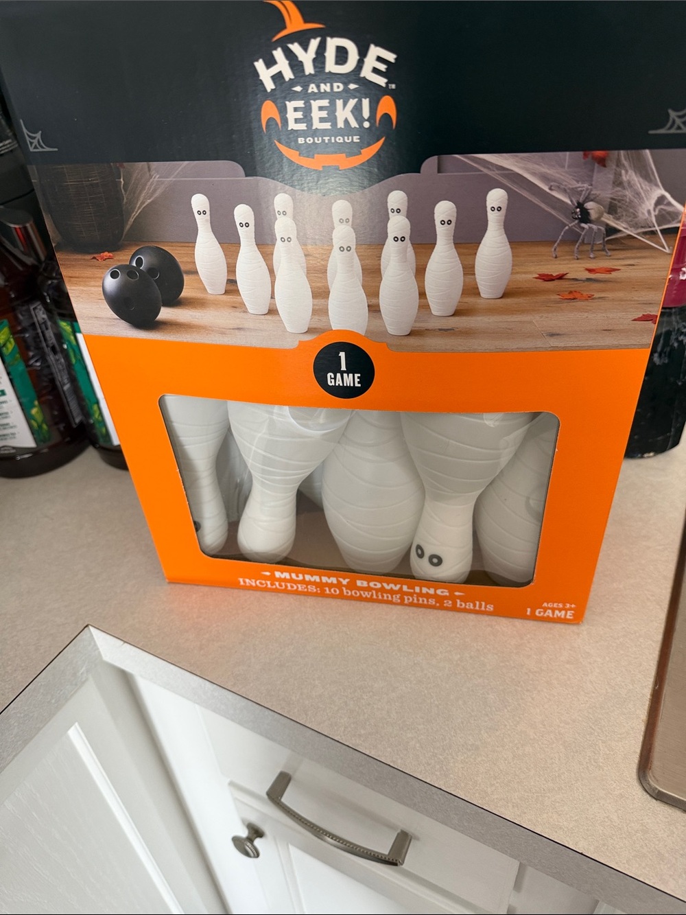 Hyde & Eek! Boutique Mummy Bowling Set Game - White